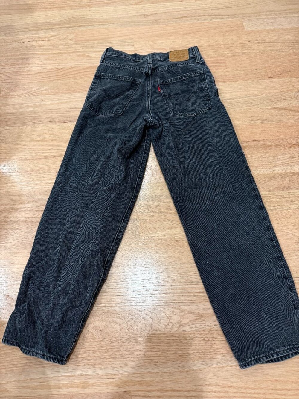 Levis Baggy Dad Size 24x30 Faded Black Jeans